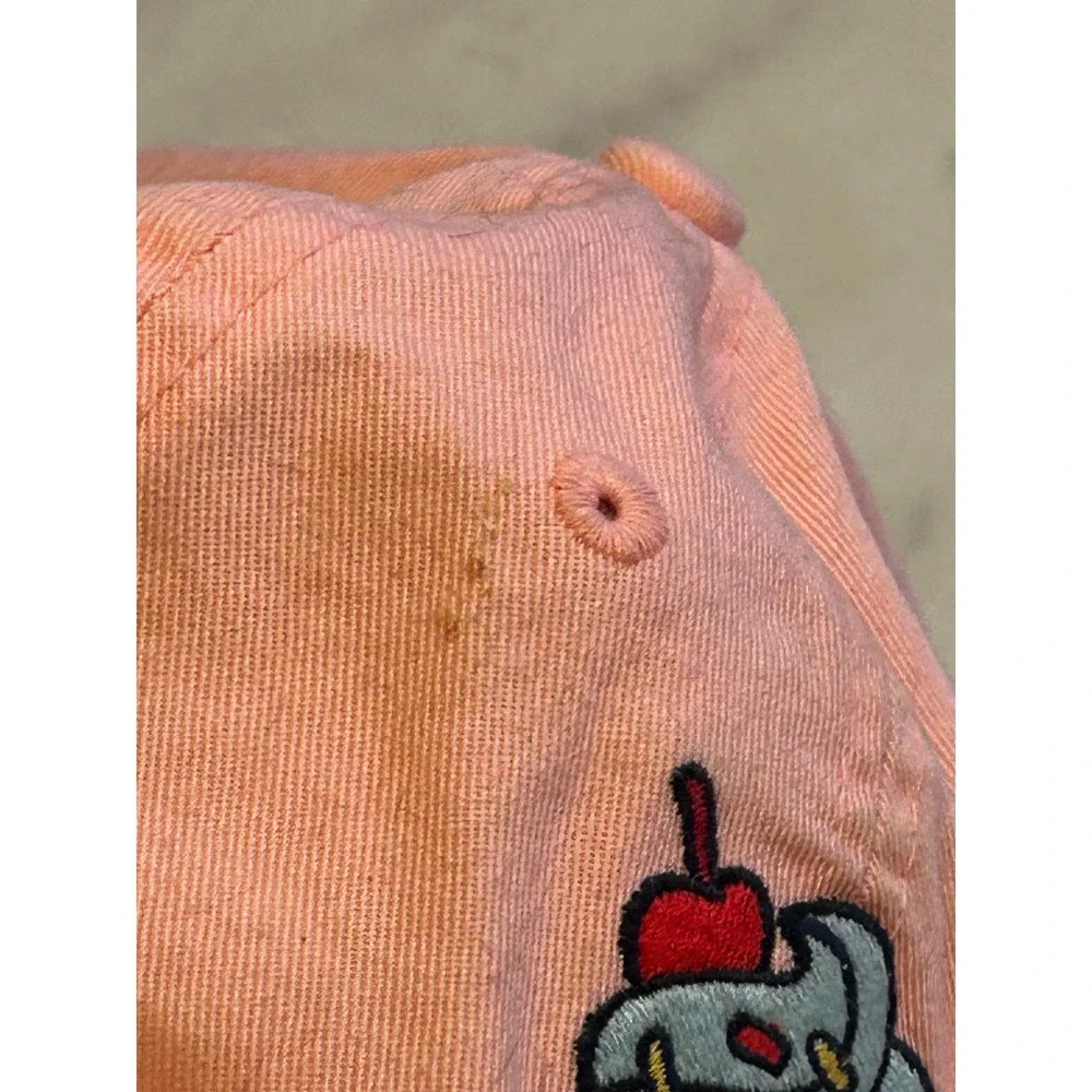 Life is Good Hat Kids Pink Cupcake Embroidered Pretty Sweet Hook Loop Strap